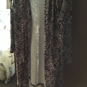 Long snake skin fashion jacket